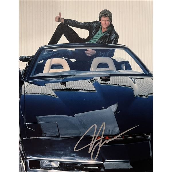Knight Rider David Hasselhoff signed  photo