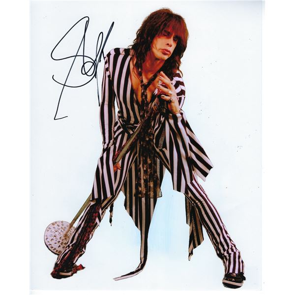 Steven Tyler signed Aerosmith photo