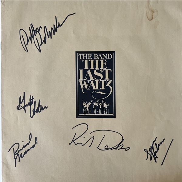 The Band The Last Waltz signed insert book