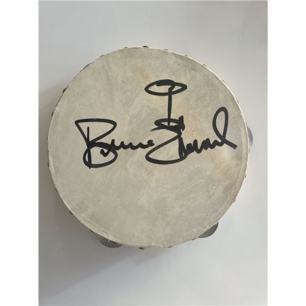 Bruce Channel signed tambourine