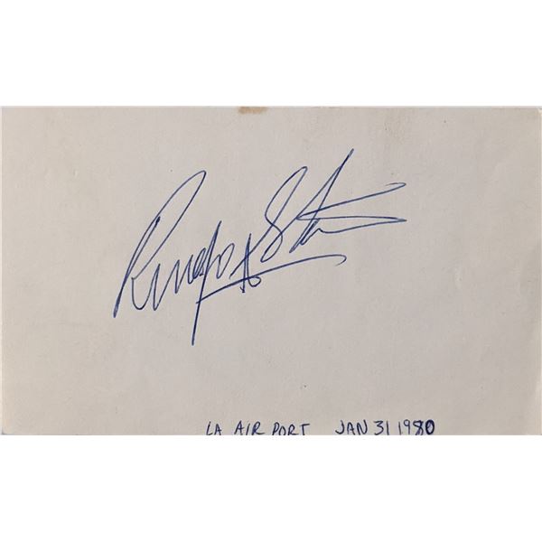 Ringo Starr Signature Cut. GFA Authenticated