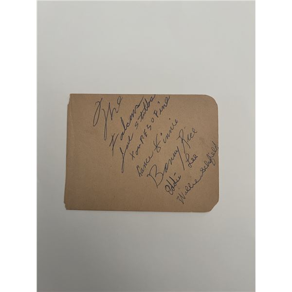 The Falcons original band signature sheet