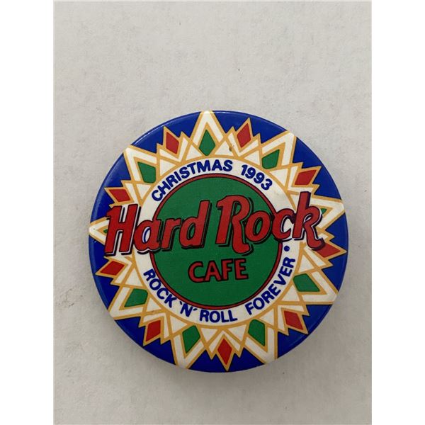 Hard Rock Cafe Christmas 1993 Rock and Roll Forever vintage pin