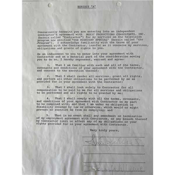 Larry Williams signed contract