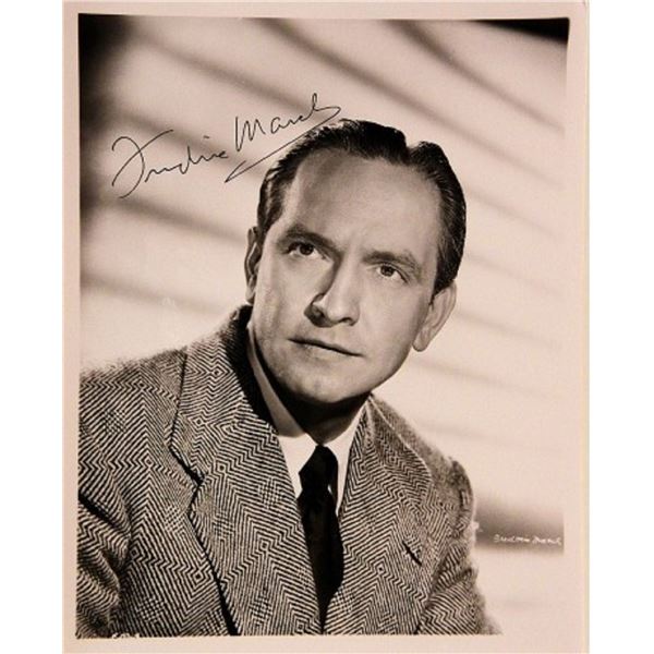 Fredric March signed portrait photo
