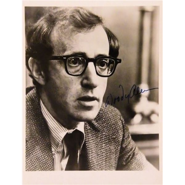 Woody Allen signed portrait photo