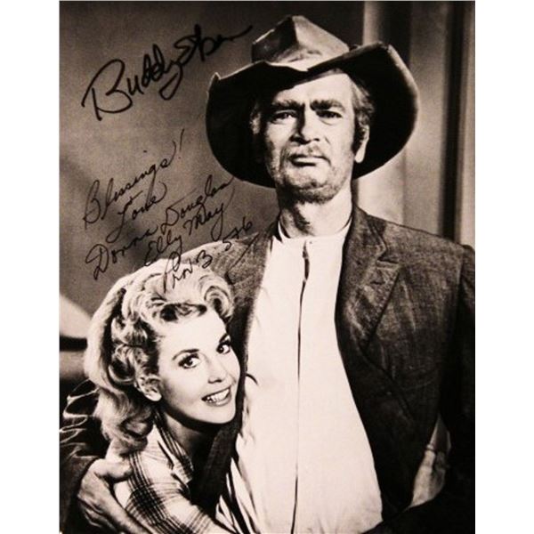 Buddy Ebsen and Donna Douglas signed promo photo