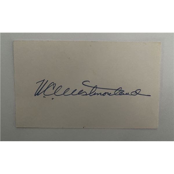United States Army general William Westmoreland signature cut