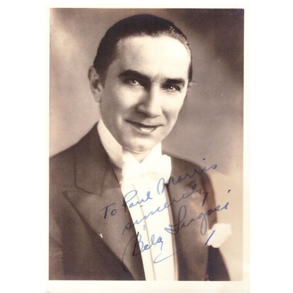 Bela Lugosi signed Dracula photo