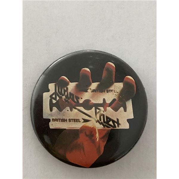 Judas Priest British Steel vintage pin