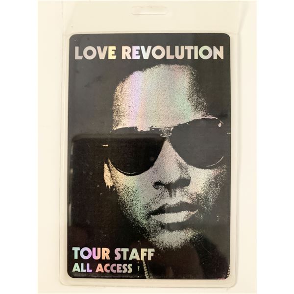 Lenny Kravitz Love Revolution All Access Tour Staff Pass