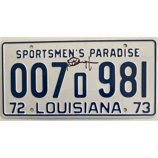 Jaws Richard Dreyfuss signed license plate