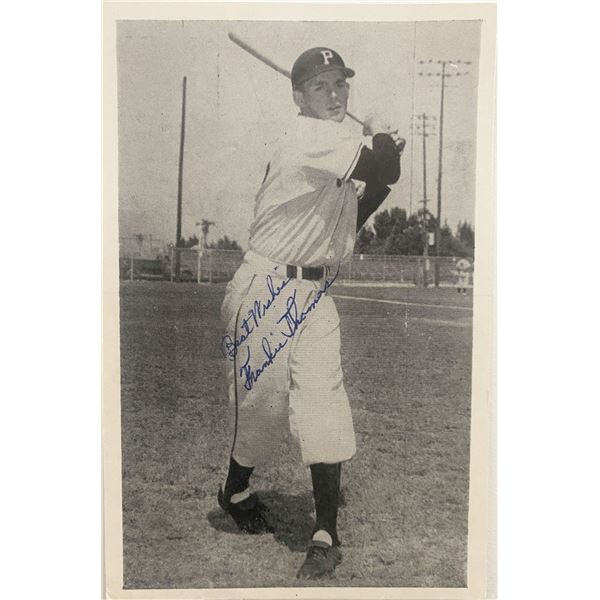 Baseball player Frank Thomas signed photo
