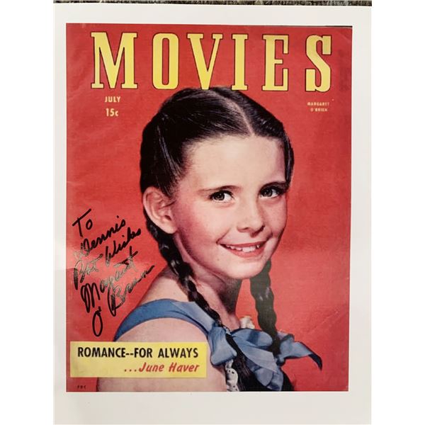 Margaret O'Brien signed photo