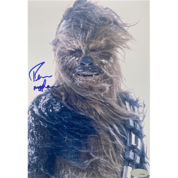 Star Wars Chewbacca signed movie photo