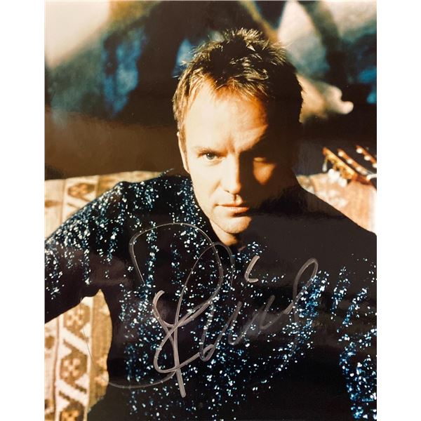 Sting signed photo