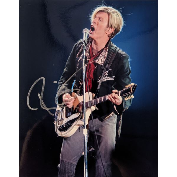 David Bowie signed photo