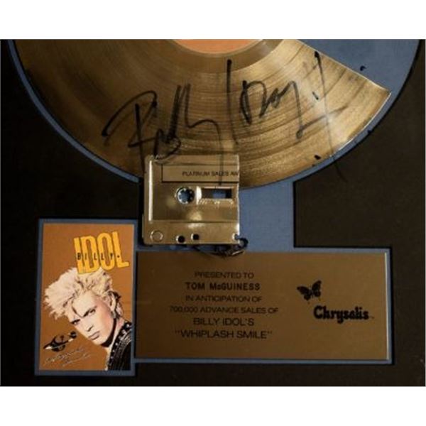 Billy Idol Gold Record, Cassette & CD Award