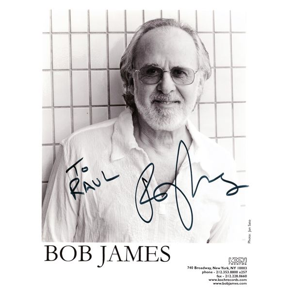 Jazz Musician Bob James signed photo