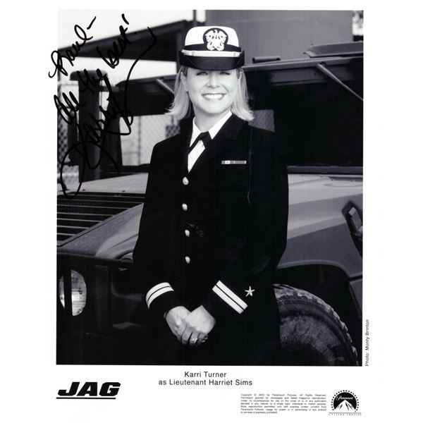 JAG Karri Turner signed photo