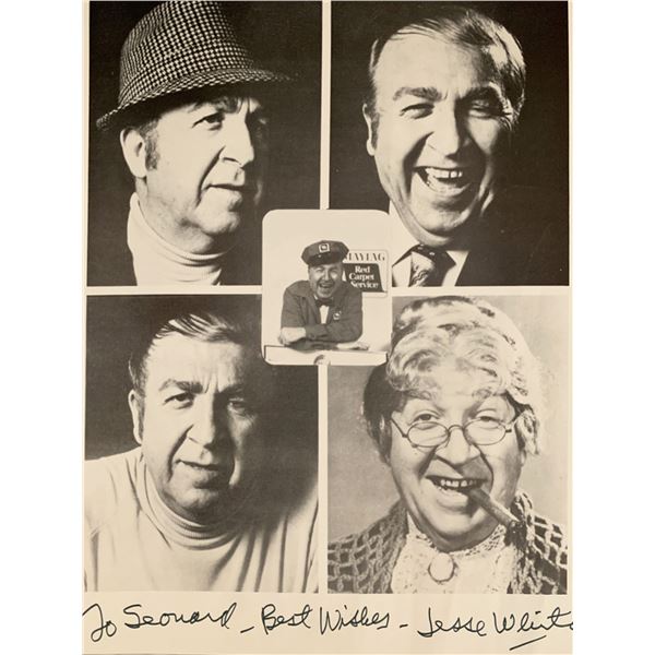 Jesse White signed photo collage