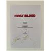 Image 1 : Sylvester Stallone signed First Blood script cover
