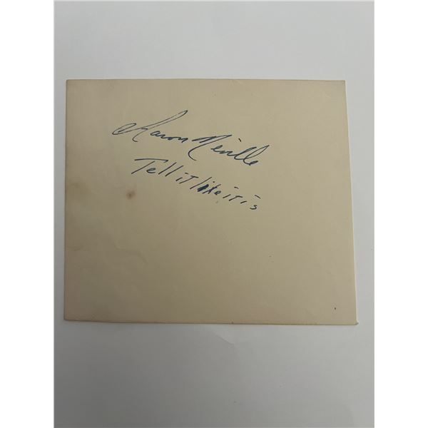 Aaron Neville original signature