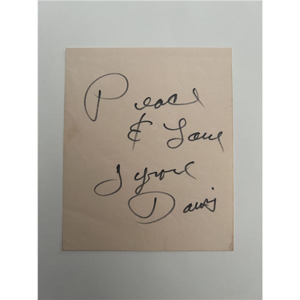 Tyrone Davis Peace & Love original signature