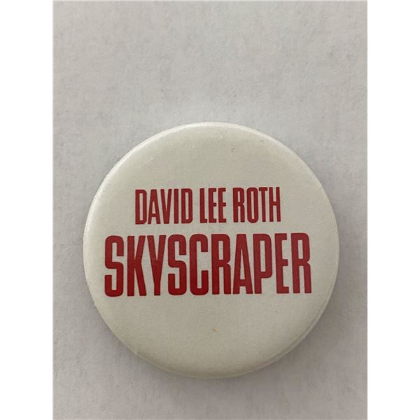 David Lee Roth Skyscraper vintage pin