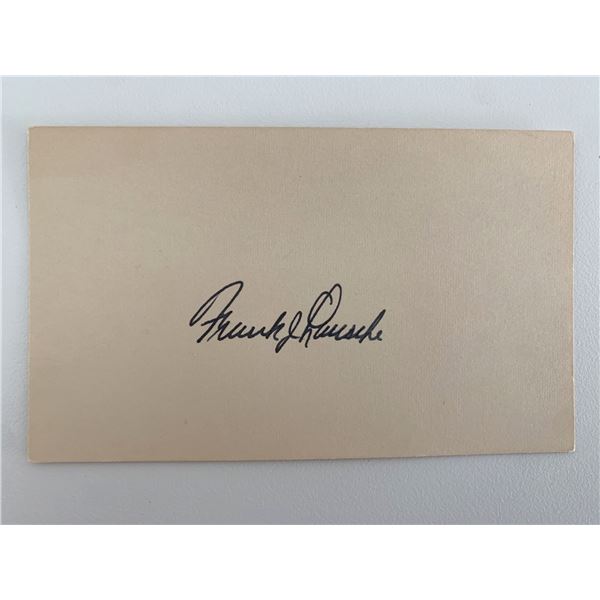 Frank J. Lausche original signature