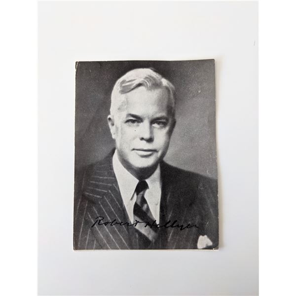 Robert Hillyer signed photo on paper