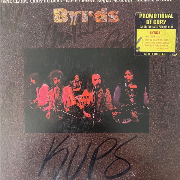 The Byrds signed album