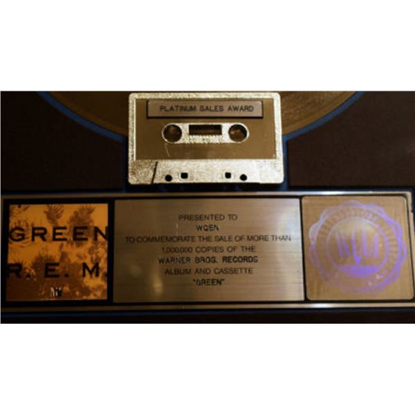 R.E.M. Platinum Metal Record & Cassette Award