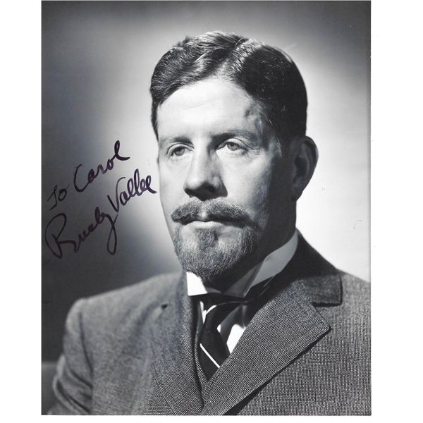 Teen Idol Rudy Vallée signed photo