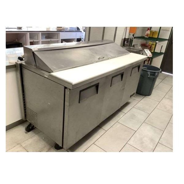 Table de préparation réfrigérée, en acier inoxydable, 72"