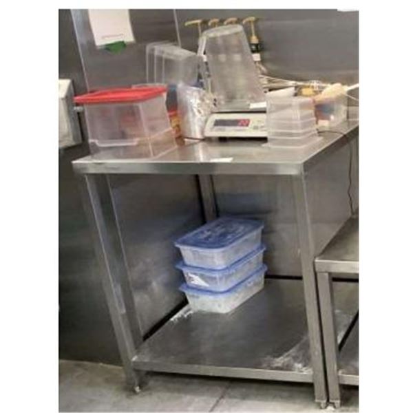 Table de travail en acier inoxydable, 30"
