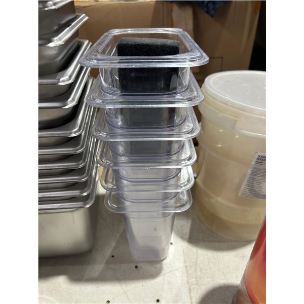 1 lot 6 contenant plastique