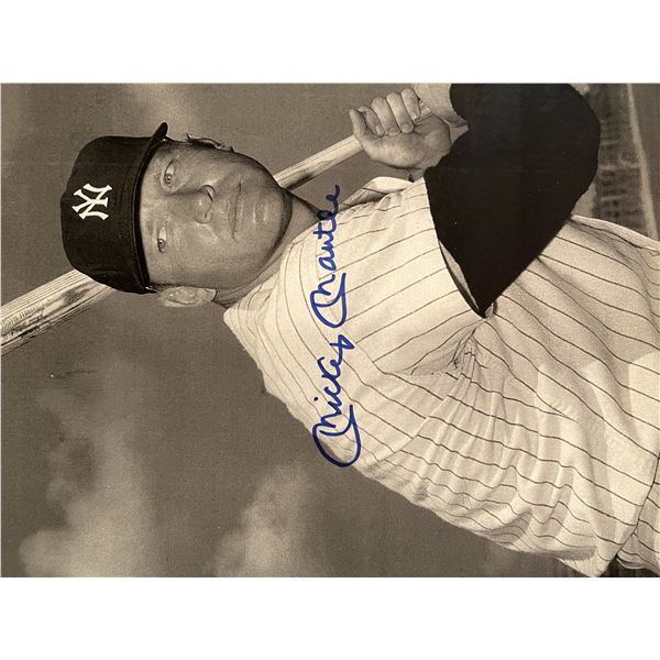 NY Yankees Mickey Mantle signed photo