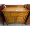 Image 1 : Tiger Oak Small Rolling Cabinet