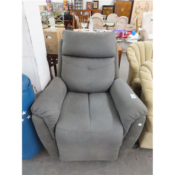 Grey Cloth Swivel Rocking Recliner