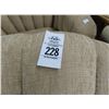 Image 2 : Tan Cloth Swivel Chairs - Pair