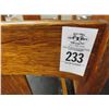 Image 2 : Leathr Padded Tiger Oak Dining Chairs - Set of 4