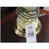 Image 2 : Brass/Glass Stick Lamps - Pair