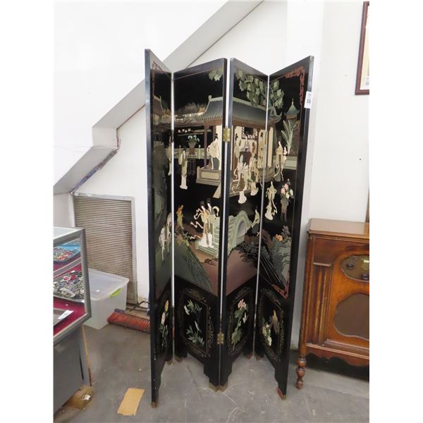 Oriental 4 Panel Privacy Screen