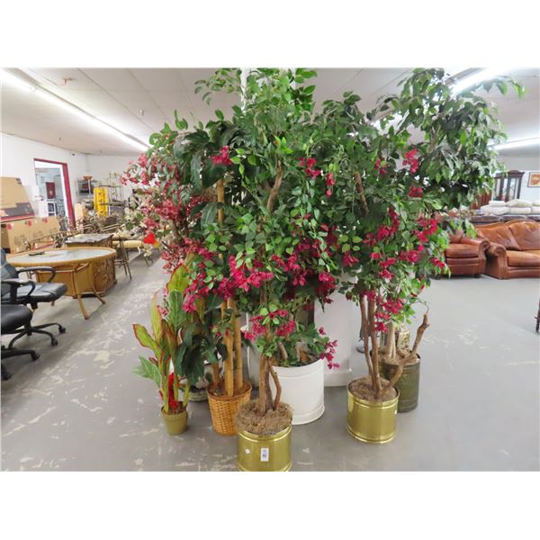 6-Silk Potted Tree - 6 X $