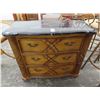 Image 1 : Ornate 3 Drawer Marble Top Chest