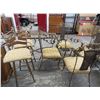 Image 1 : Ornamental Iron Patio Dining Table w/4 Chairs/Bar Stool/End Tables