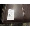 Image 2 : Leather Style Button Trim Short Stool - Pair