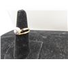 Image 2 : 18K Two Tone Gold Diamond Ring w/One Round Brilliant Cut Diamond and 24 Round