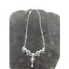 Image 1 : 14K WG Diamond Necklace w/50 Round Brilliant Cut Diamonds 4.7g - Replacement